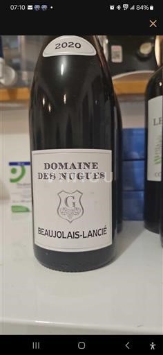 Beaujolais Ospecificerad Domaine Des Nugues Lancié 2020