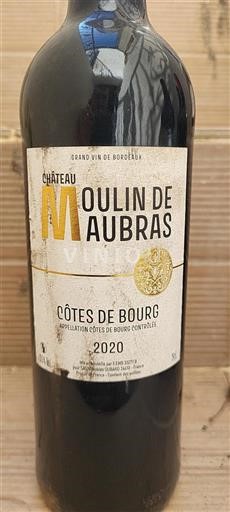 Bordeaux Côtes-de-bourg Grand Cru Moulin De Aubras 2020
