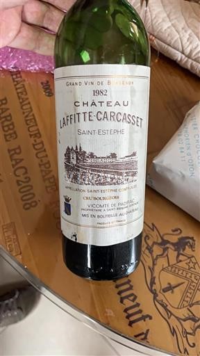 Bordeaux Saint-Estèphe Cru Bourgeois Château Laffitte Carcasset 1982