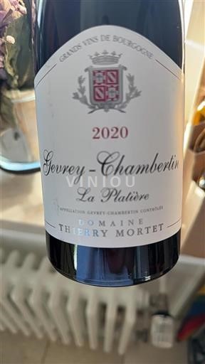 Borgogna Gevrey-Chambertin Grand Cru Domaine Thierry Mortet La Plati%c3%a8re 2020