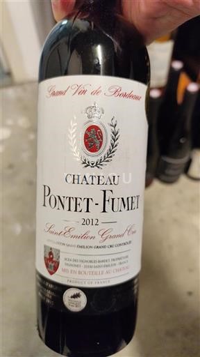 Bordeaux Saint-Émilion Grand Cru Grand Cru Château Pontetfumet 2012