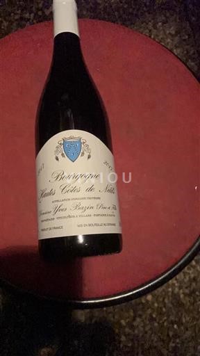 Bourgogne Ikke specificeret Domaine Yves Bazin Père & Fille 2017