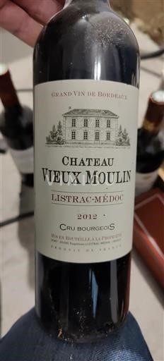 Bordeaux Listrac-Médoc Cru Bourgeois Domaine Vieux Moulin 2012