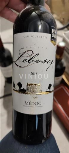 Bordeaux Médoc Cru Bourgeois Château Le Boscq 2015