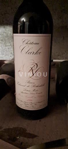 Bordeaux Listrac-Médoc Château Clarke 1990 Niet-geïntegreerd