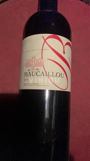 Burdeos Bordeaux superior Château Maucaillou Le B 2016