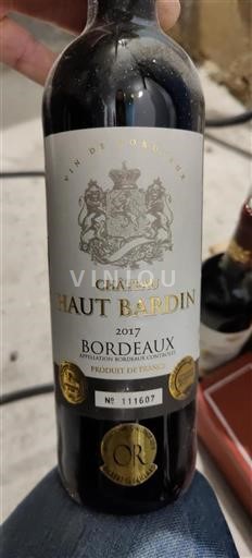 Bordeaux Château Hautbardin 2017