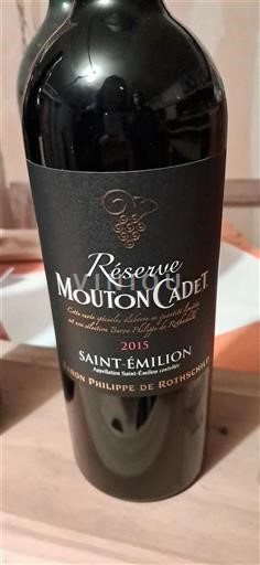 Bordeaux Saint-Émilion Baron Philippe De Rothschild Réserve Mouton Cadet 2015