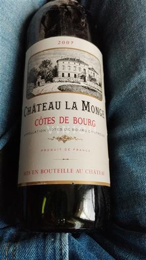 Bordeaux Côtes-de-bourg Château La Monge 2007