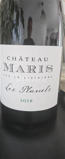 Languedoc Minervois-la-Livinière Château Maris Les Planels 2018
