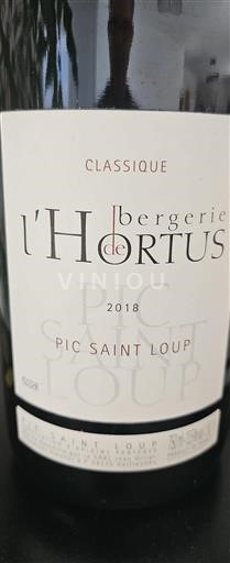 Languedoc Pic-Saint-Loup Bergerie De L'hortus Classique 2018