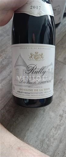 Vin Rouge sec Les Varets Domaine LATOUR 2017 France Bourgogne Rully