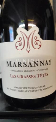Bourgogne Marsannay Château Marsannay Les Grasses Têtes 2020