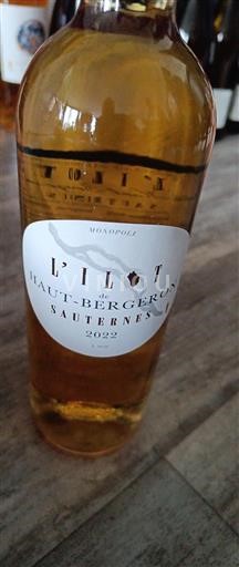 Bordeaux Sauternes Château Haut Bergeron L'Ilot 2022