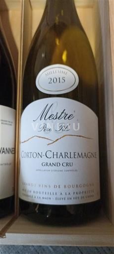 Bourgogne Corton-Charlemagne Grand Cru Mestre Père & Fils 2015
