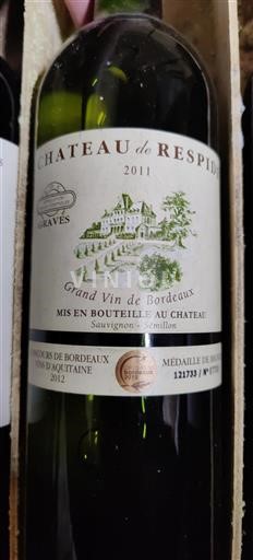 Bordeaux Graves Respide 2011