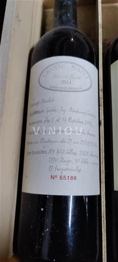 Bordeaux Sainte-Foy-Bordeaux Château Martet Réserve de Famille 2014