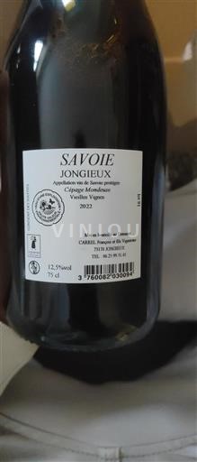 Savoie och Bugey Jongieux Domaine Carrel Vieilles Vignes 2022