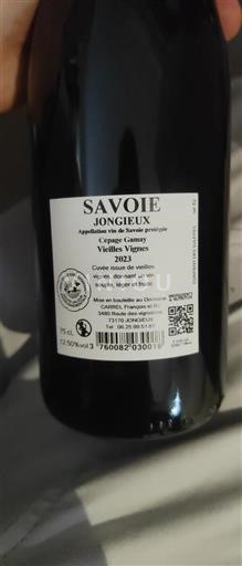 Saboya y Bugey Jongieux Carrel, François Et Fils Vieilles Vignes 2023