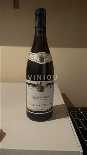 Vin Rouge sec Dufouleur Père & Fils 2012 France Bourgogne Maranges