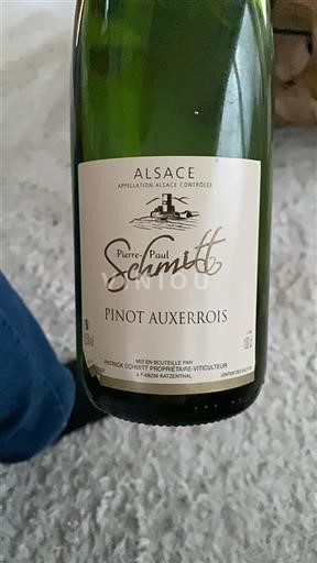 Alsace Pierrepaul Schmitt Pinot Auxerrois Ei vuosikertaa
