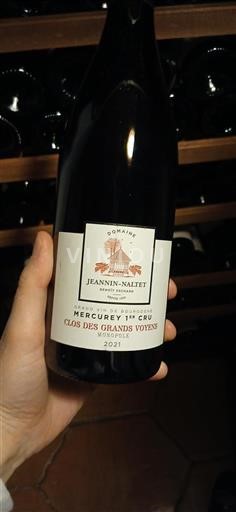 Bourgogne Ikke specificeret Premier Cru Jeanninnaltet Clos des Grands Voyens 2021