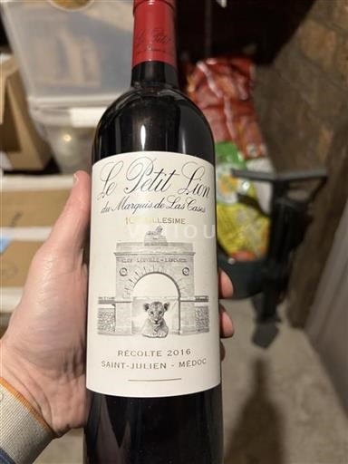 Bordeaux Saint-Julien Château Léoville Las Cases Le Petit Lion 2016