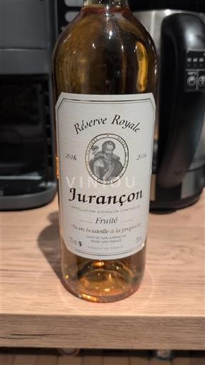 South West Jurançon Cave De Gan Jurançon Réserve Royale 2016