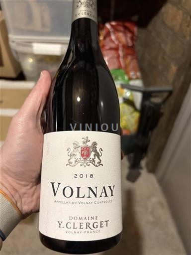 Burgundy Volnay Domaine Y. Clerget 2018