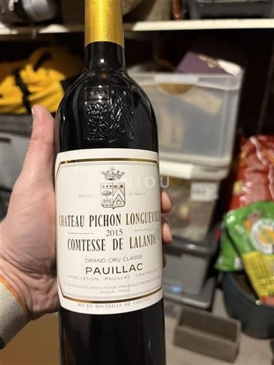 Bordeaux Pauillac Grand Cru Château Pichon Longueville Comtesse De Lalande 2015