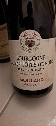 Borgoña Hautes Côtes de Nuits Domaine Moillard Les Vignes Hautes Sin añada
