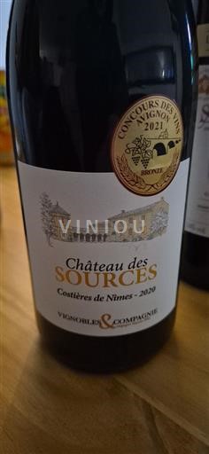 Vallée du Rhône Costières-de-nîmes Château Des Sources 2020