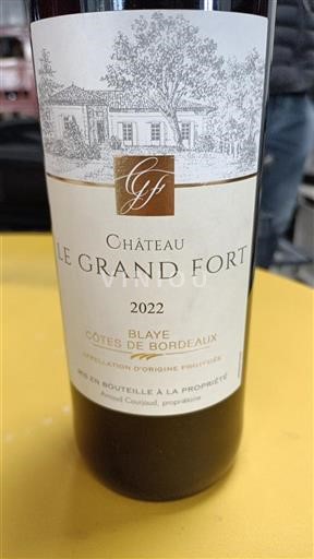 Burdeos Blaye-Côtes de Burdeos Château Le Grand Fort 2022
