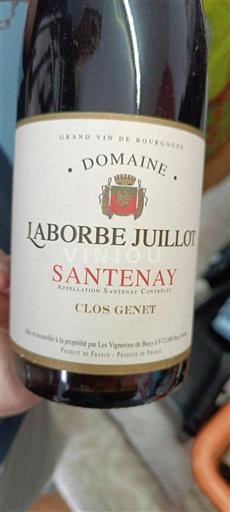 Bourgondië Santenay Domaine Laborbe Juillot Clos Genet 2015