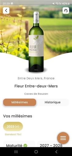 Bordeaux Entre-deux-Mers Cave De Rauzan Fleur Entre-deux-Mers 2023