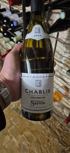 Vin Blanc sec Les Pargues Domaine Servin 2022 France Bourgogne Chablis AOC