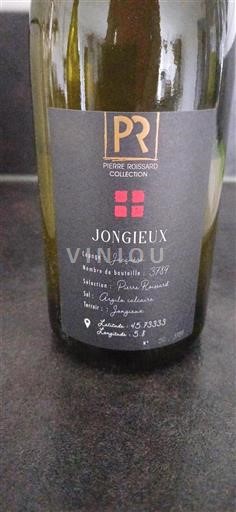 Vin Blanc sec Pierre Roissard 2023 France Savoie et Bugey Jongieux