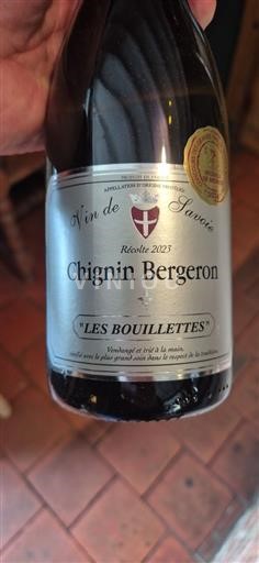 Savoie og Bugey Chignin-Bergeron Les Bouillettes 2023