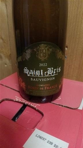 Bourgogne Saint-Bris Sorin De France 2022