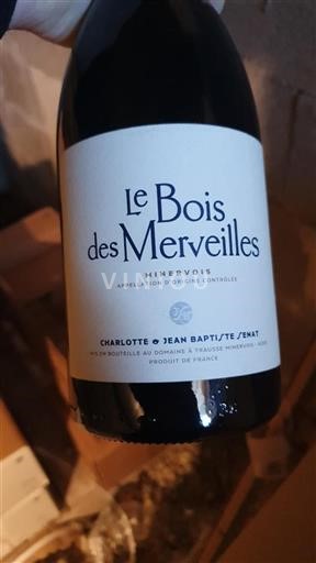 Languedoc Minervois Charlotte & Jean Baptiste Senat Le Bois des Merveilles 2018