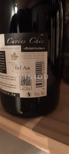 Beaujolais Ospecificerad Bel Air Belairissime Icke årgångsbetecknad