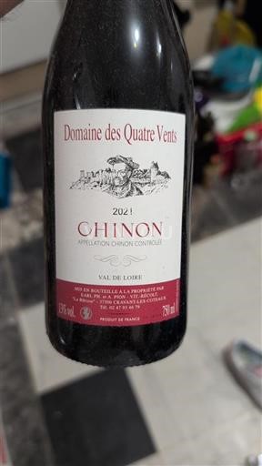 Valle del Loira Chinon Domaine Des Quatre Vents 2021