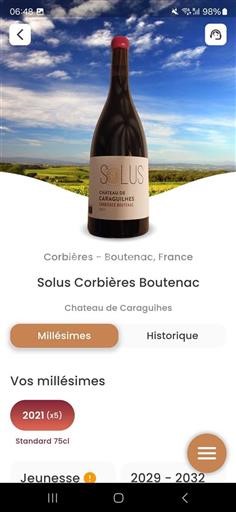 Linguadoca Corbières-Boutenac Château Caraguilhes Solus 2021