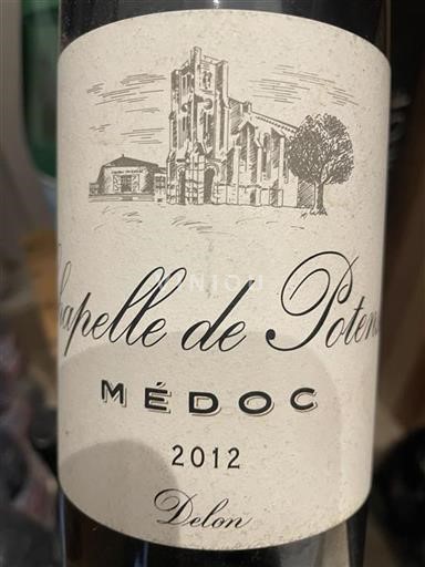 Bordéus Médoc Chapelle De Potensac 2012