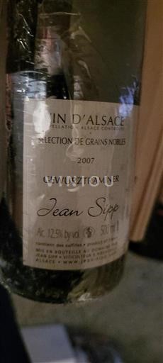 Elsass Gewürztraminer Jean Sipp Sélection de Grains Nobles 2007
