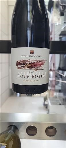 Rhônen laakso Côte-rôtie Stéphane Ogier Mon Village 2015