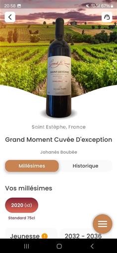 Bordeaux Saint-Estèphe Grand Cru Grand Moment Cuvée Exception 2020