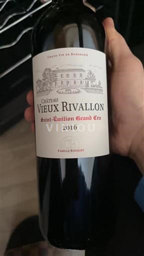 Bordeaux Saint-Émilion Grand Cru Grand Cru Château Vieux Rivallon 2016