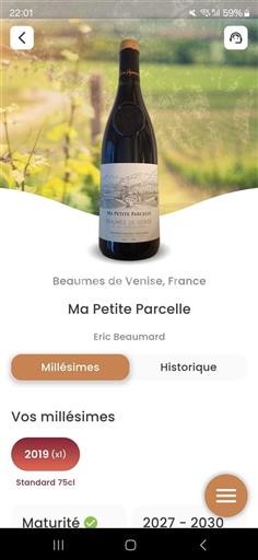 Vale do Ródano Beaumes de Venise Ma Petite Parcelle 2019