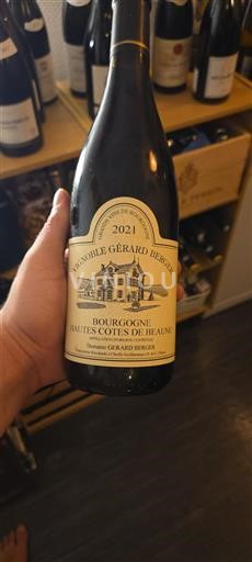 Burgundi Beaunen Ylämaat Vignoble Gérard Berger 2021